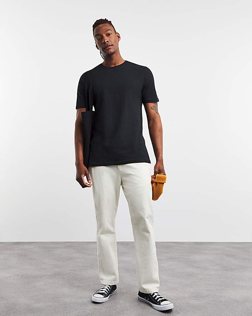 Pure Cotton Crew Neck T-Shirt Long