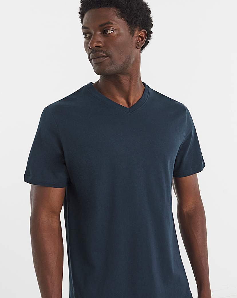Pure Cotton V-Neck T-Shirt
