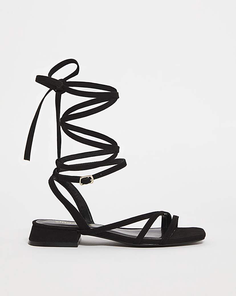 Strappy Flat Sandals Wide