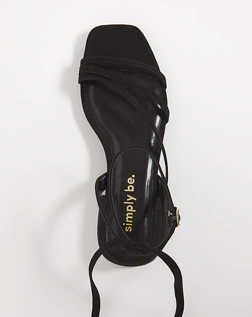 Strappy Flat Sandals Wide