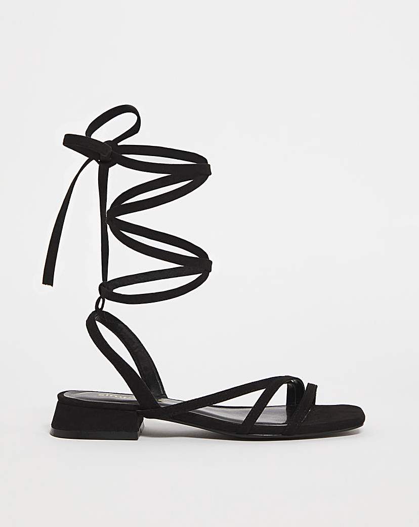 Strappy Flat Sandals Wide