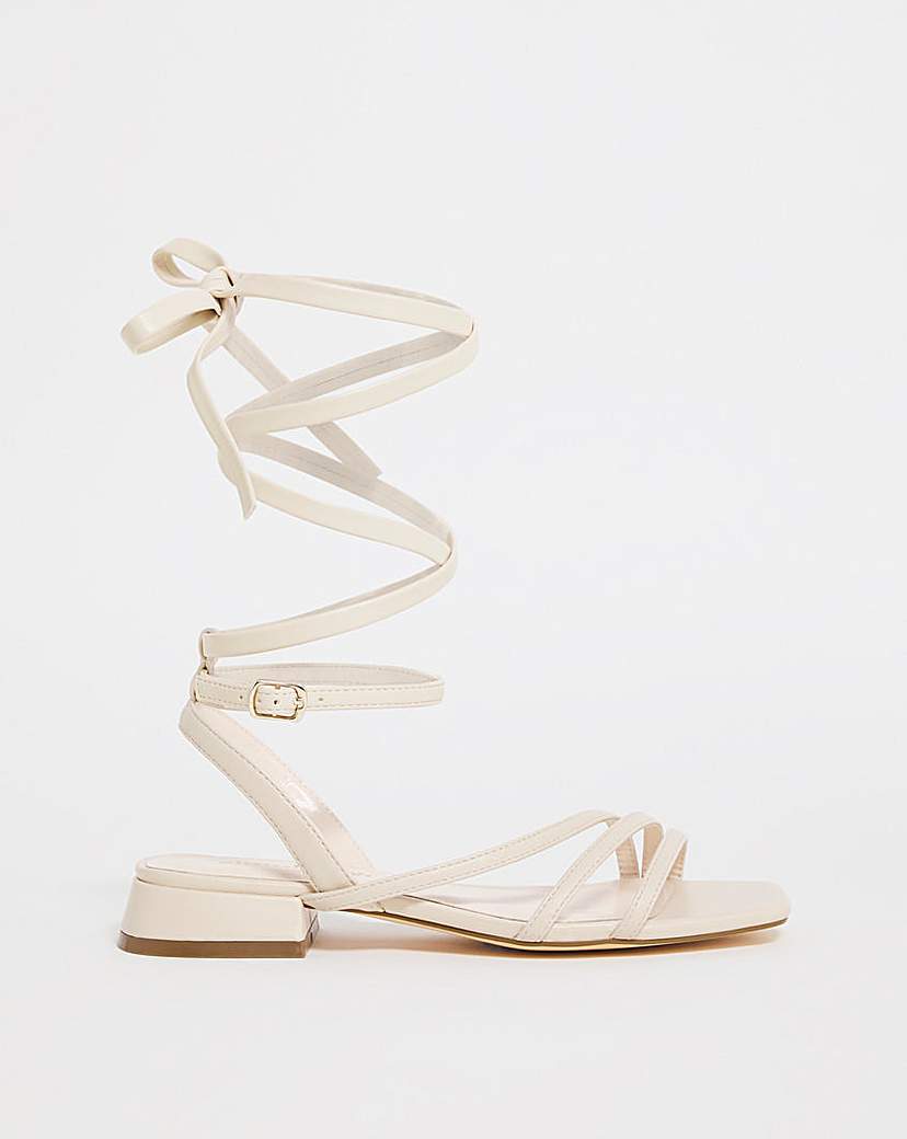 Strappy Flat Sandals Wide