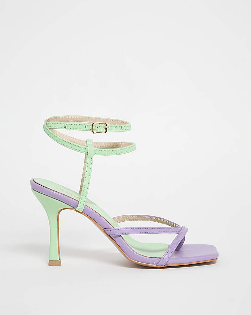 Strappy Ankle Tie Sandals Ex Wide