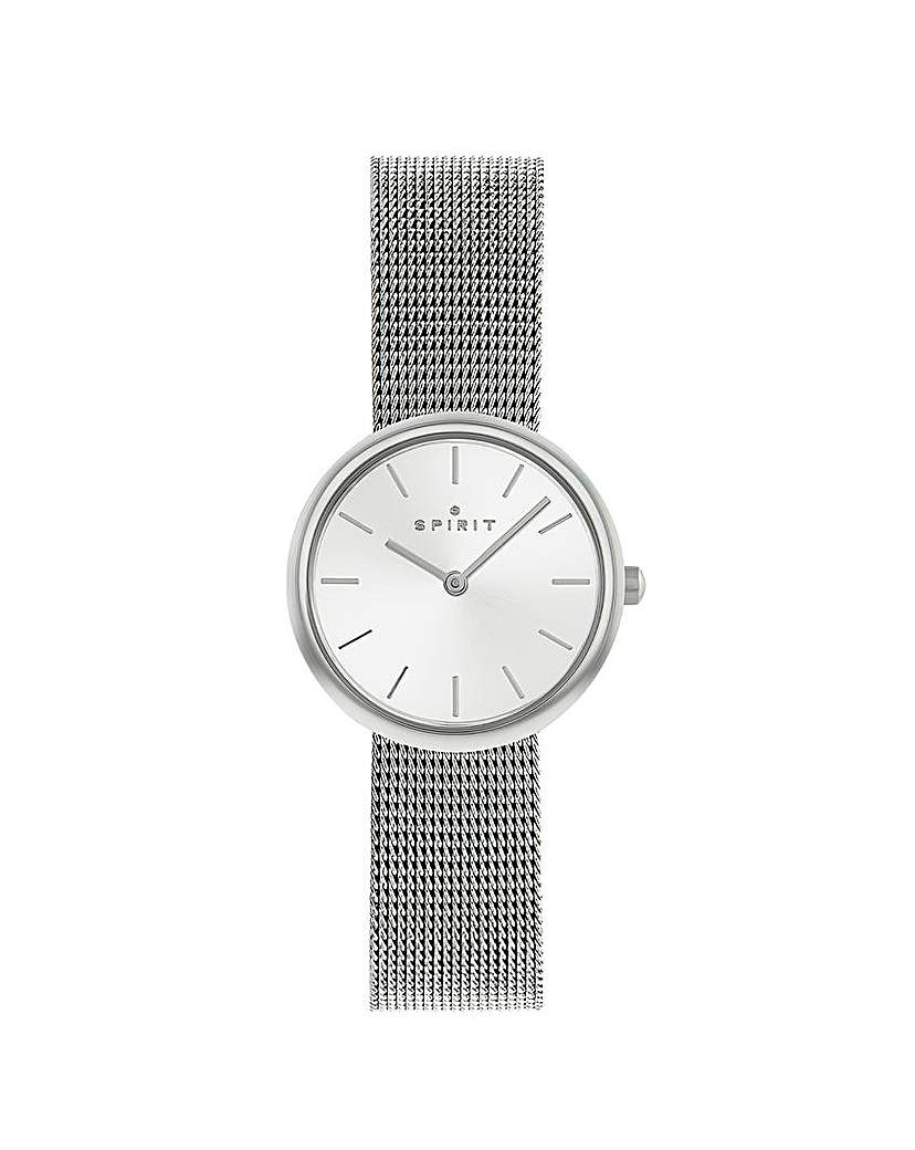 Spirit Ladies Silver Mesh Bracelet Watch