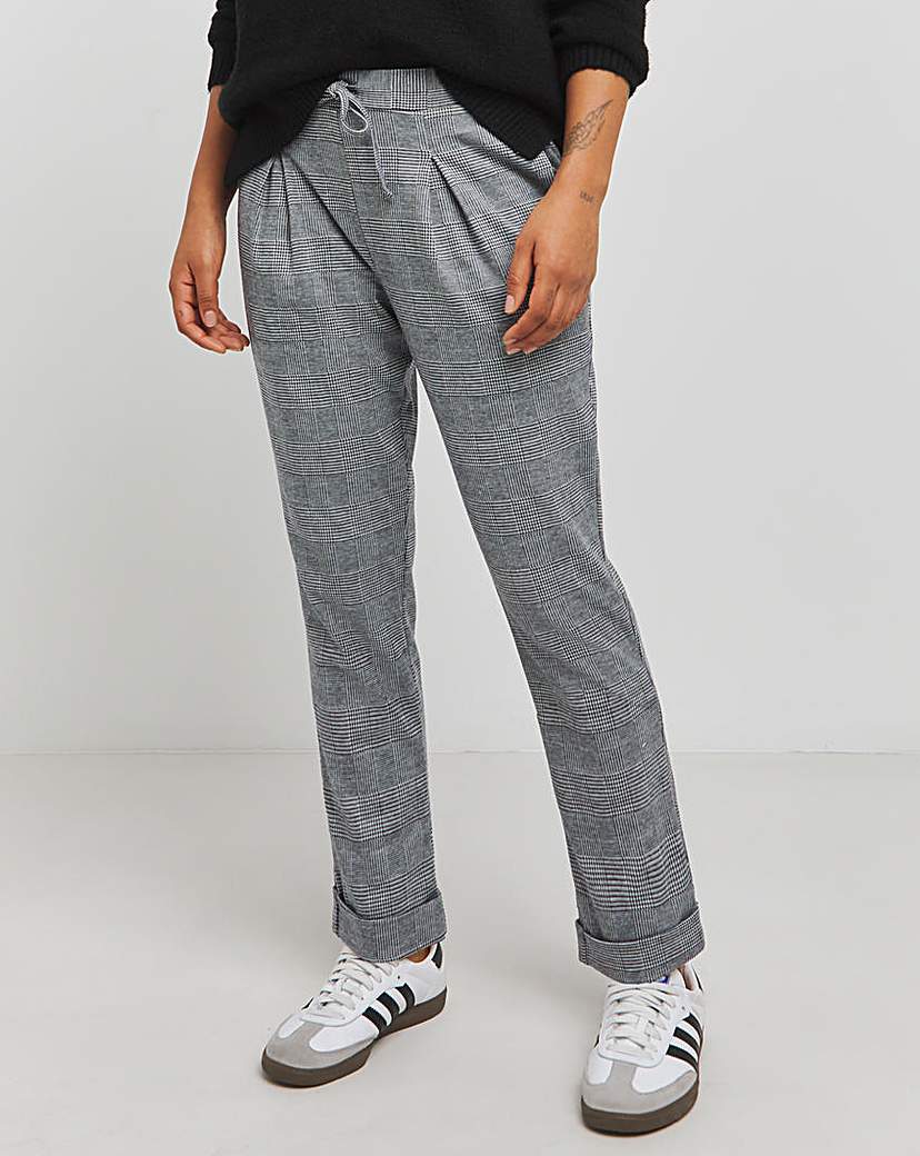 Check Tapered Trousers