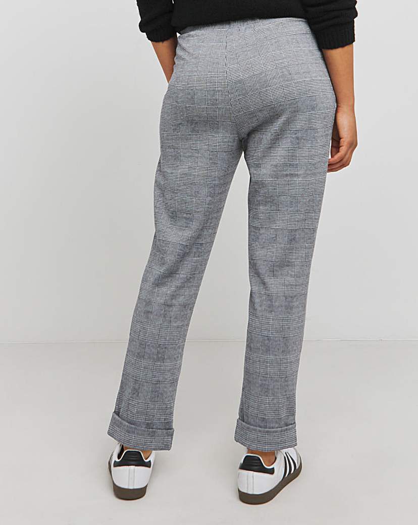 Check Tapered Trousers