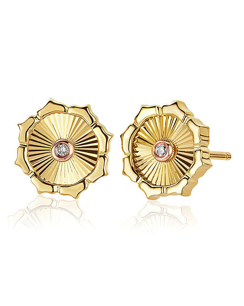 Clogau Bore Da Gold & Diamond Earrings