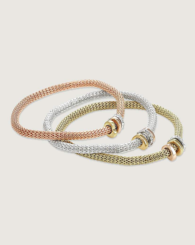 Buckley Set of 3 Mesh Bracelets