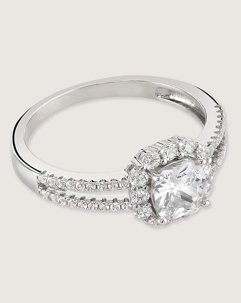 Buckley Cushion Sparkle Solitaire Ring