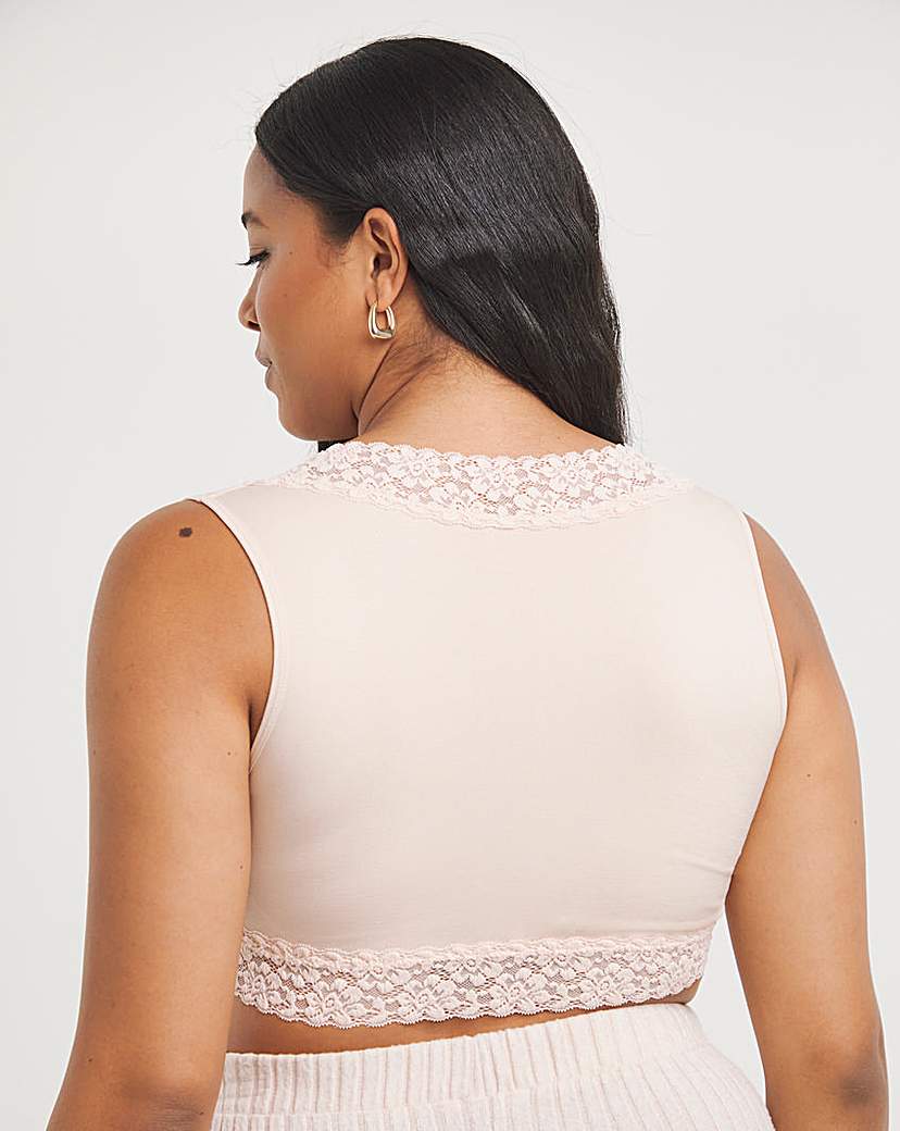 3 Pack Lace Trim Comfort Tops A-D