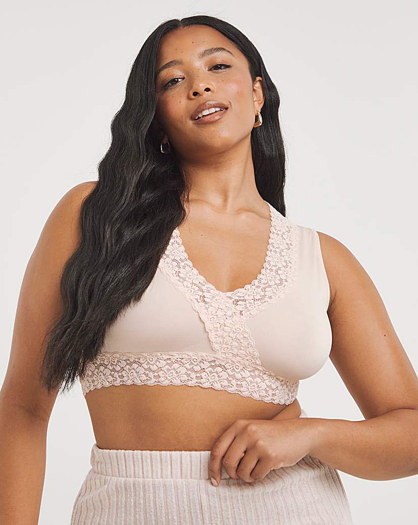 3 Pack Lace Trim Comfort Tops A-D