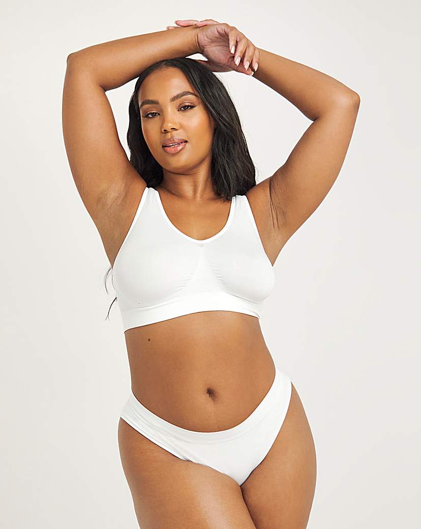 3 Pack Navy/Blush/White Comfort Tops A-D