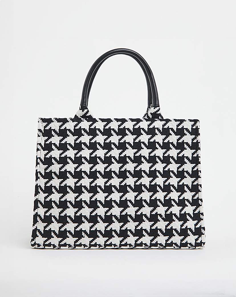 Dogtooth Canvas Tote Bag