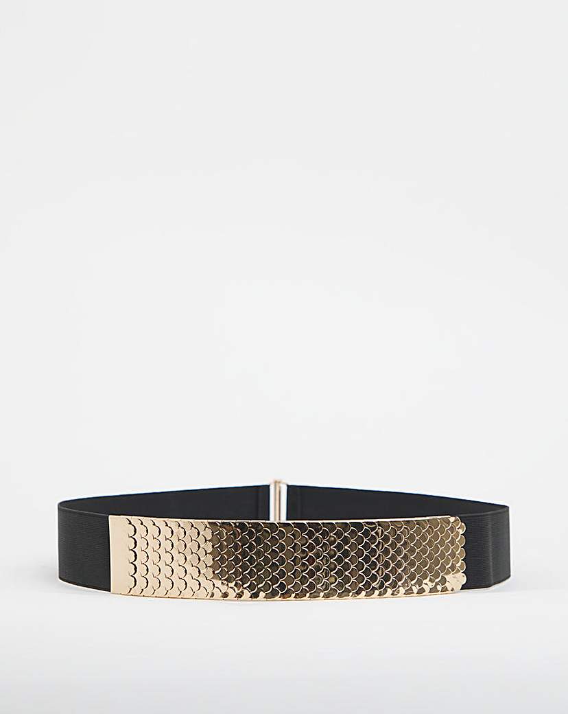 Gold Statement Stretch Belt