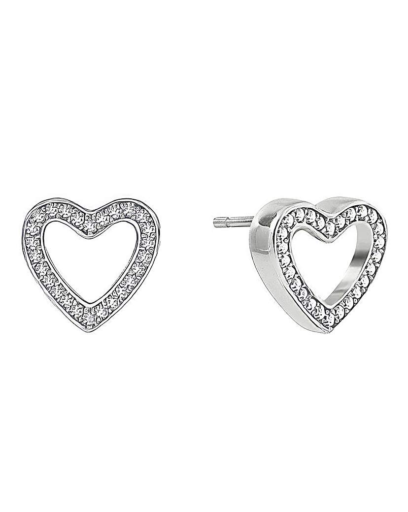 Radley Silver Plated Heart Stud Earrings