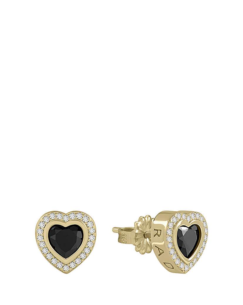 New In - Radley Black Heart Earrings