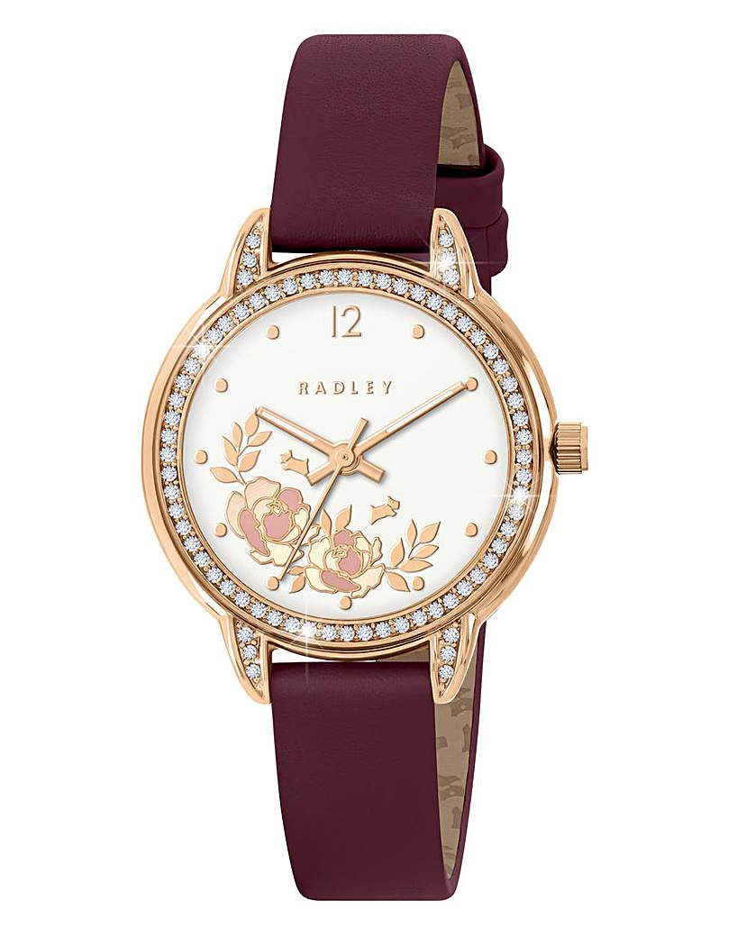 Radley Rose Gold Cranberry Strap Watch