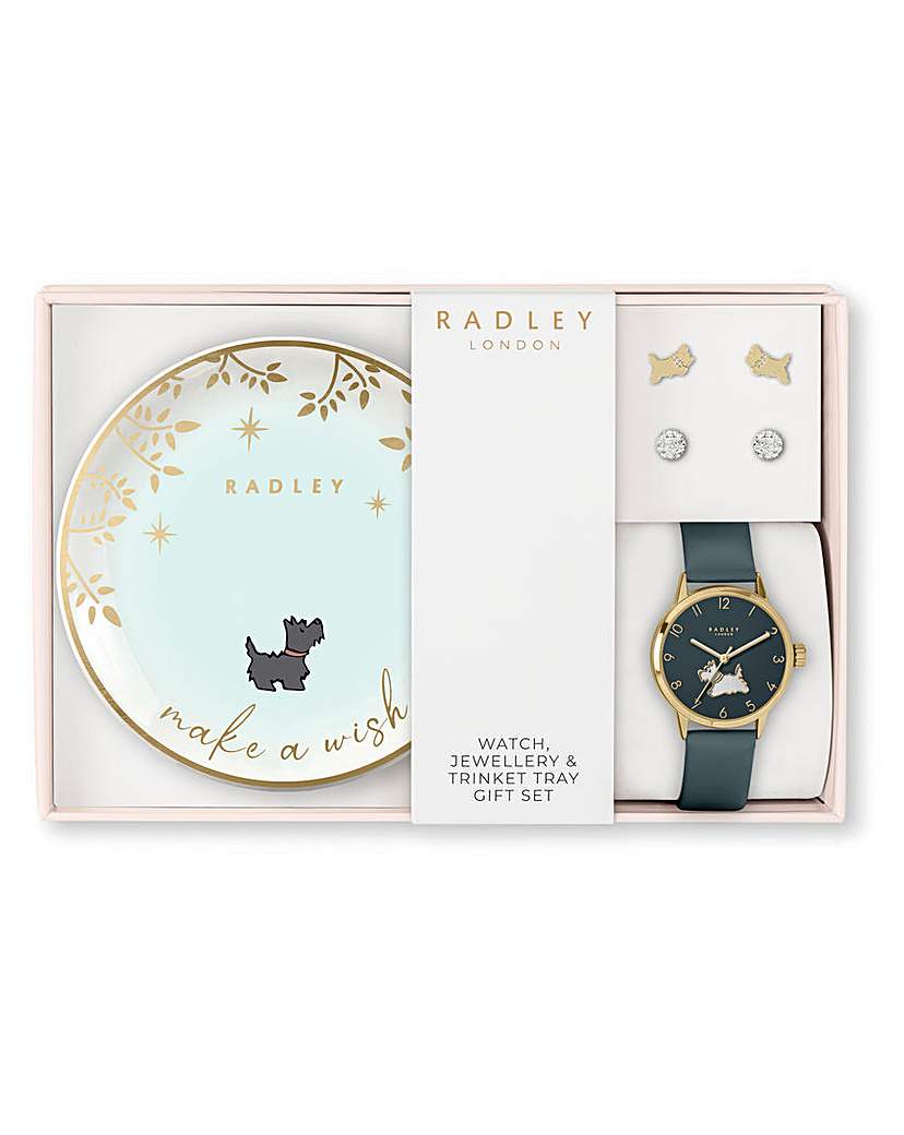 Radley Gold Leather Strap Watch Set