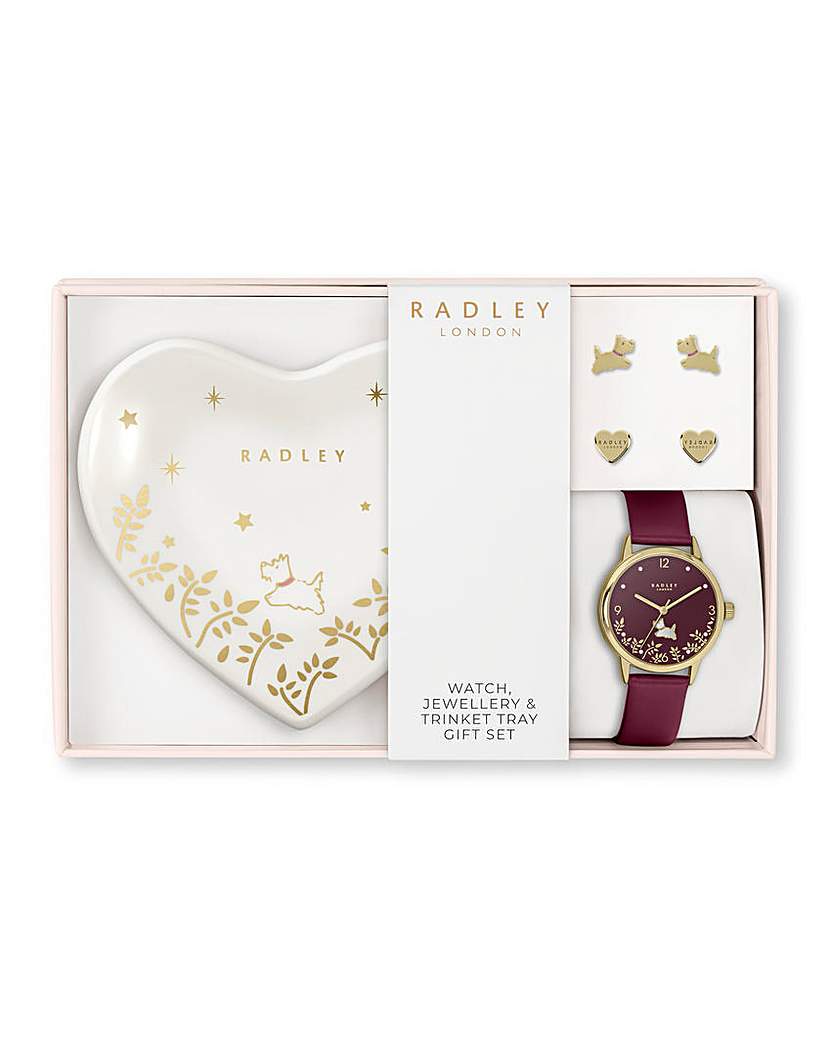 Radley Gold Leather Strap Watch Set