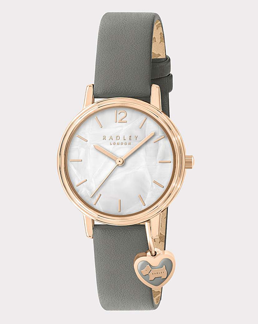 Radley Rose Gold Pearl Grey Strap Watch