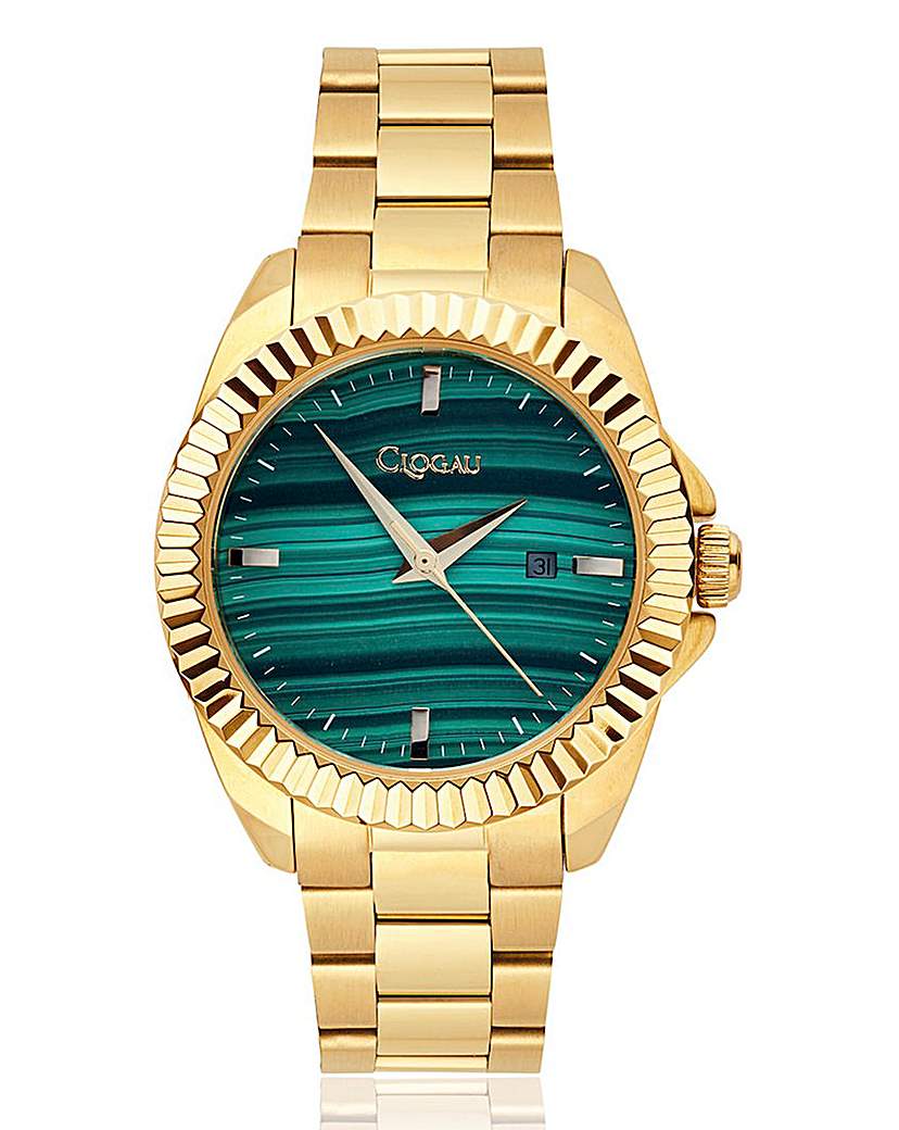 Image of Clogau Emerald Dial Malachite Watch