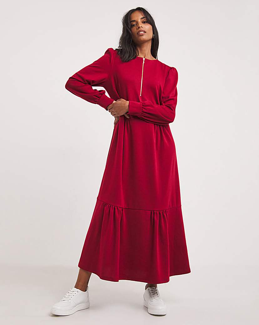 New Improved Tiered Ponte Dress