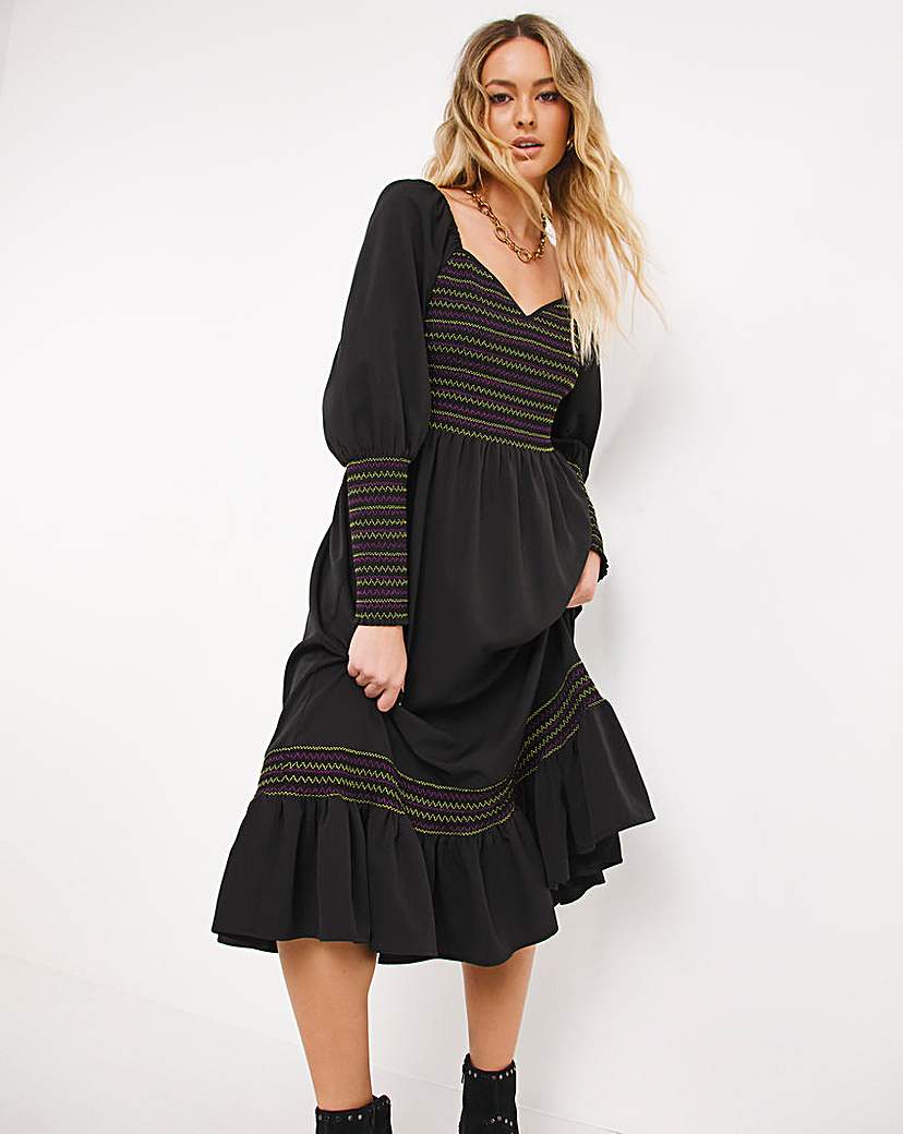 shirred top dress plus size