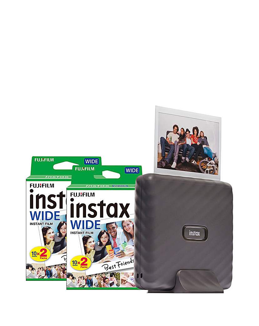 Instax Link Wide Printer - Mocha Gray