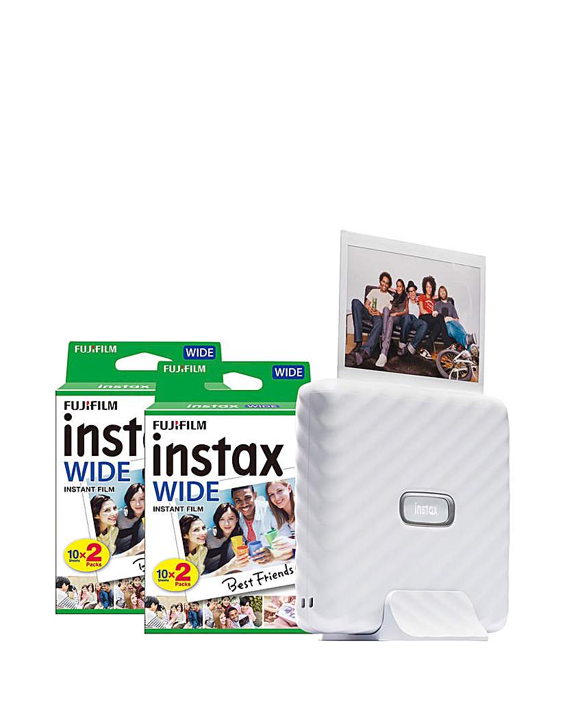 Instax Link Wide Printer - Ash White