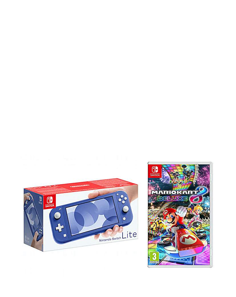 Image of Switch Lite Blue + Mario Kart 8 Deluxe