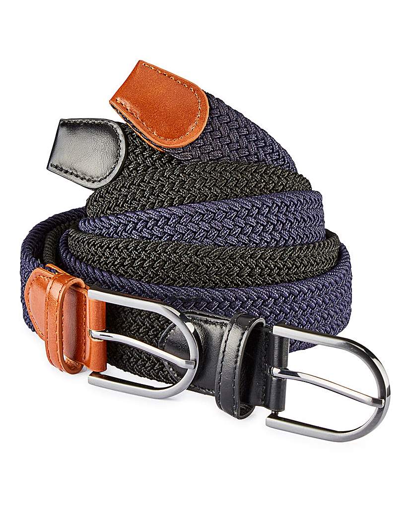 Pack of 2 Canvas Belts