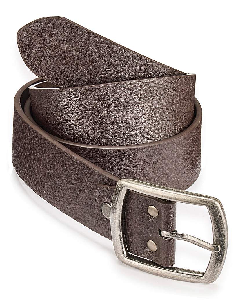 Image of Brown Leather Jeans Belt