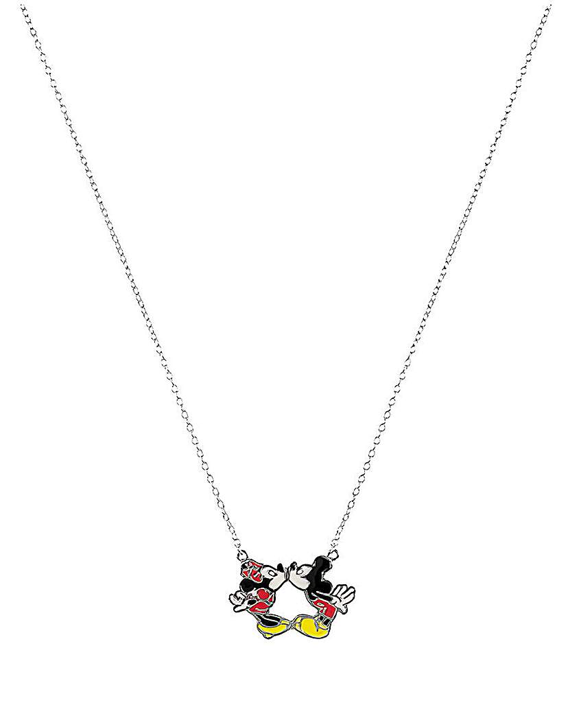 Mickey & Minnie Sterling Silver Necklace