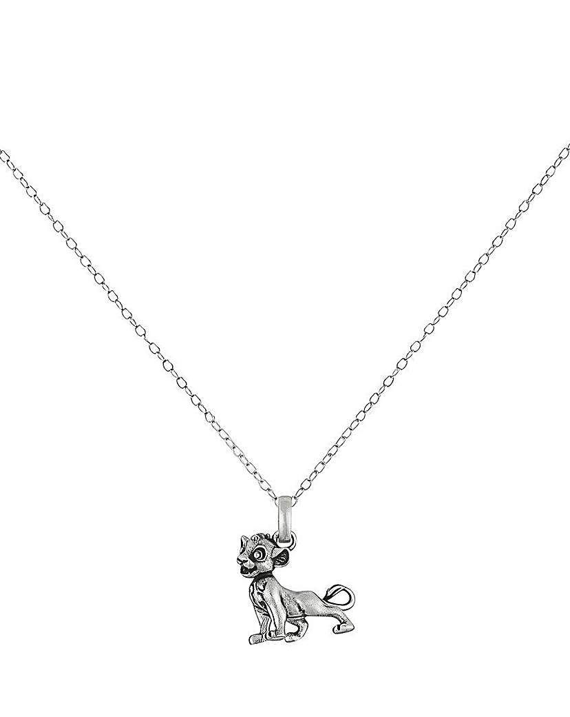 Sterling Silver Simba Pendant Necklace