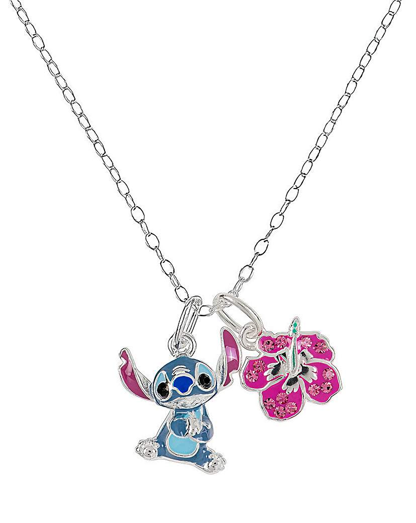 Sterling Silver Lilo & Stitch Necklace