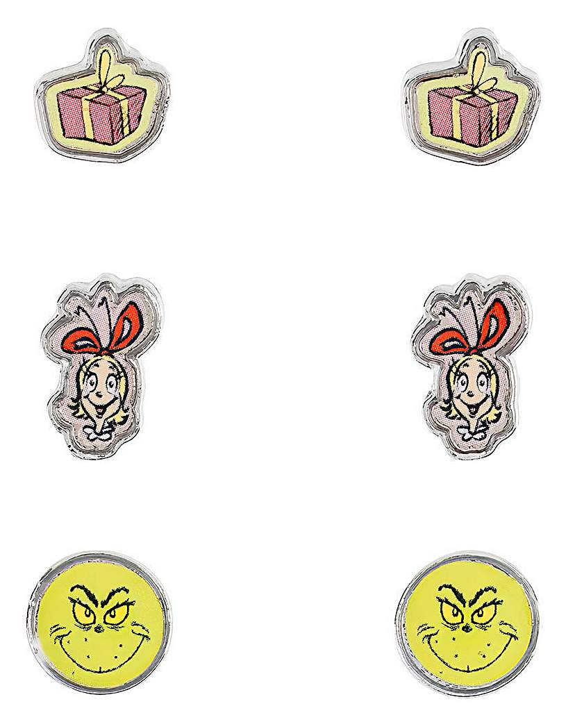 The Grinch 3pc Earring Set