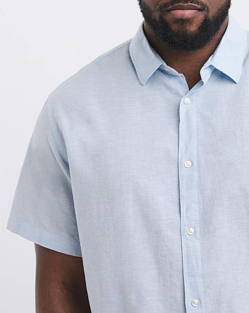 Jack & Jones Breeze Linen Shirt - Blue