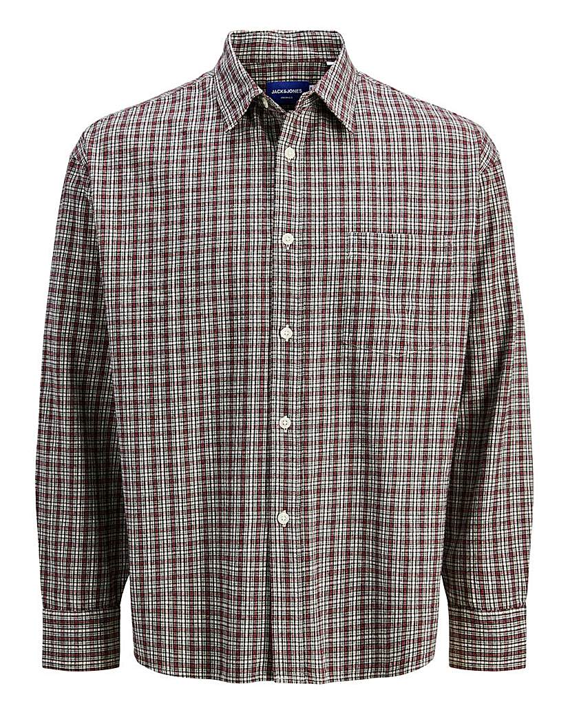 New In - Jack & Jones Meadow Check Shirt - Red