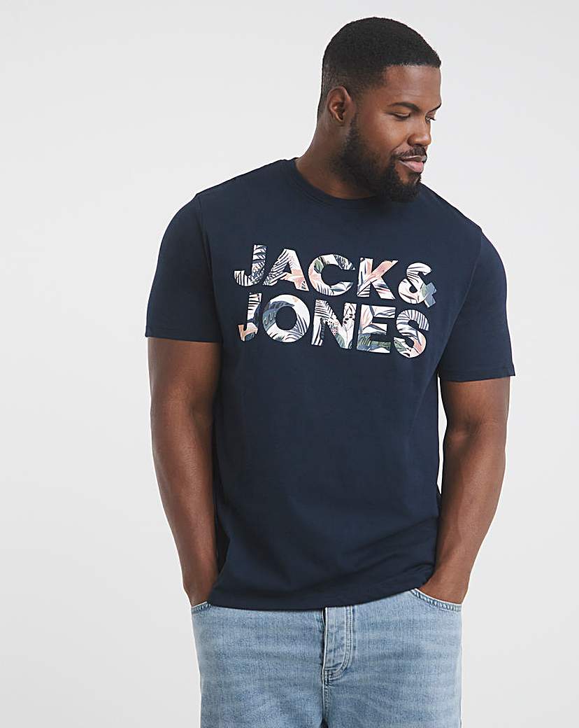Jack & Jones Floral Logo T-Shirt 2 Pack