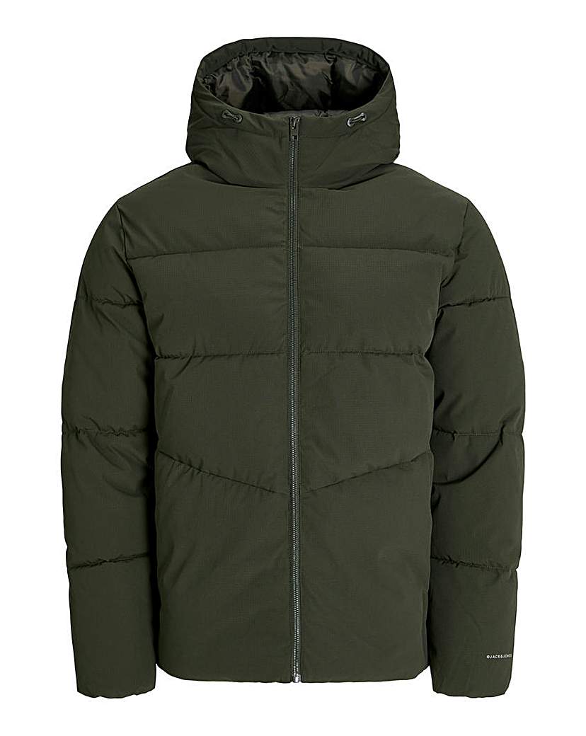 New In - Jack & Jones Global Puffer Coat - Green