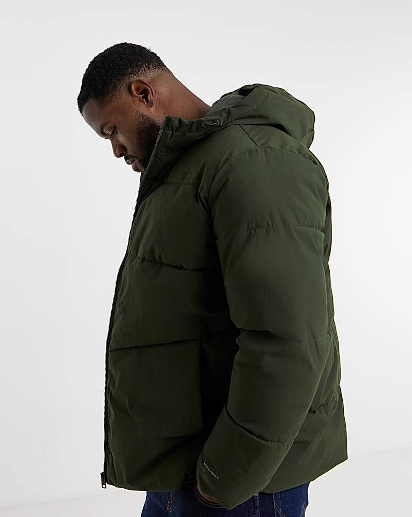 New In - Jack & Jones Global Puffer Coat - Green