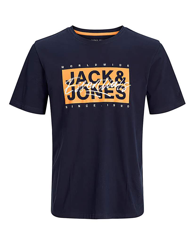 Jack & Jones Colton Logo T-Shirt - Navy