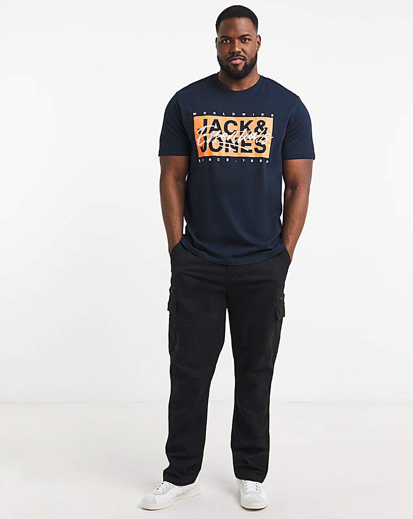 Jack & Jones Colton Logo T-Shirt - Navy