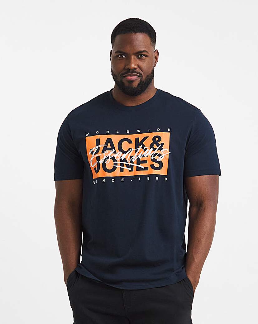 Jack & Jones Colton Logo T-Shirt - Navy
