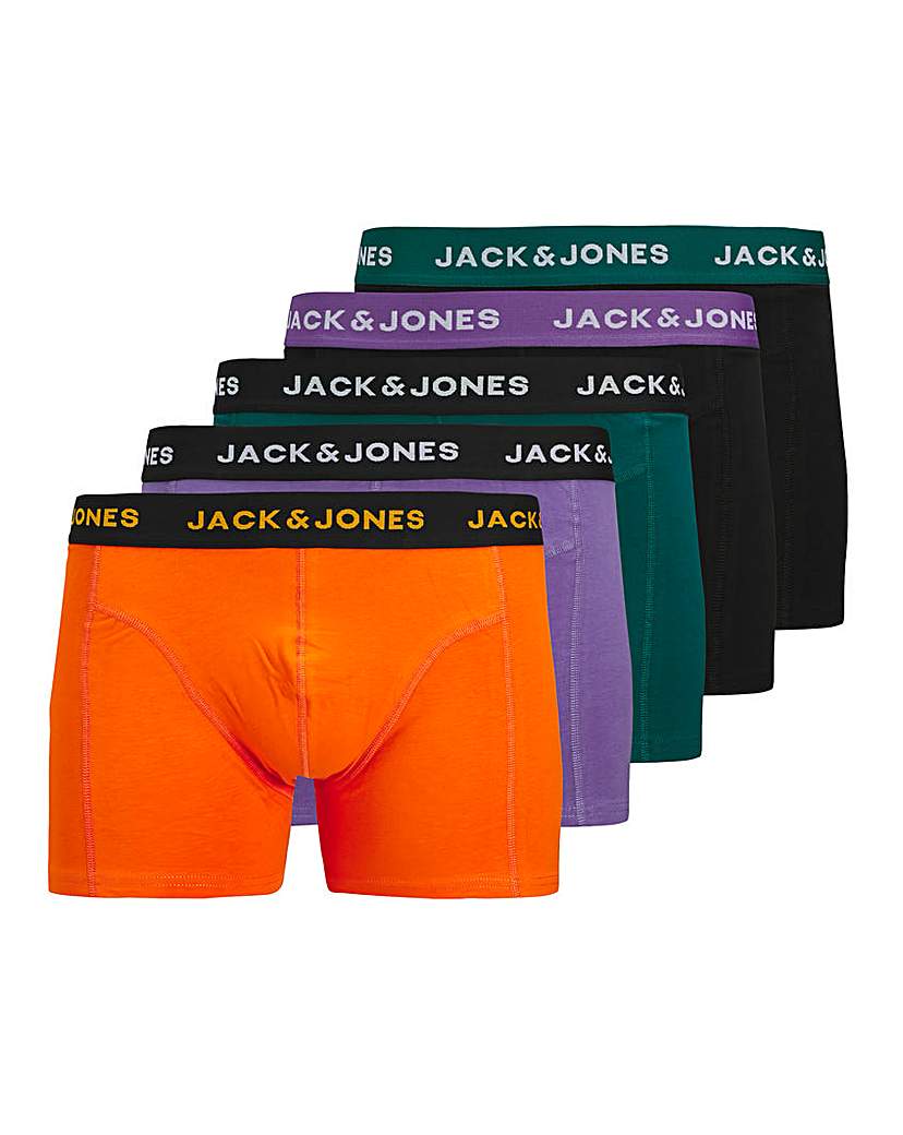 Jack & Jones Multi Ben Solid 5 Pack Trunks 4XL