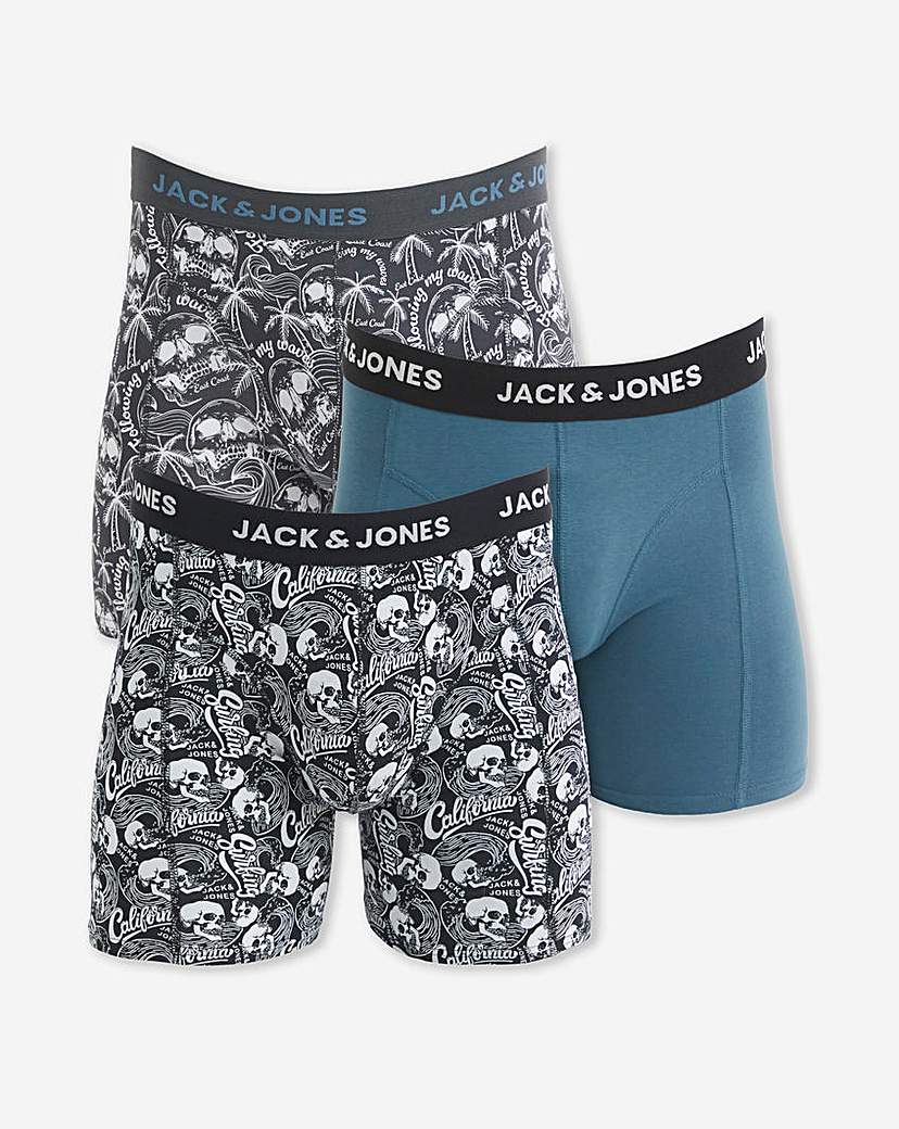Jack & Jones Damon Skull Trunks 3 Pack