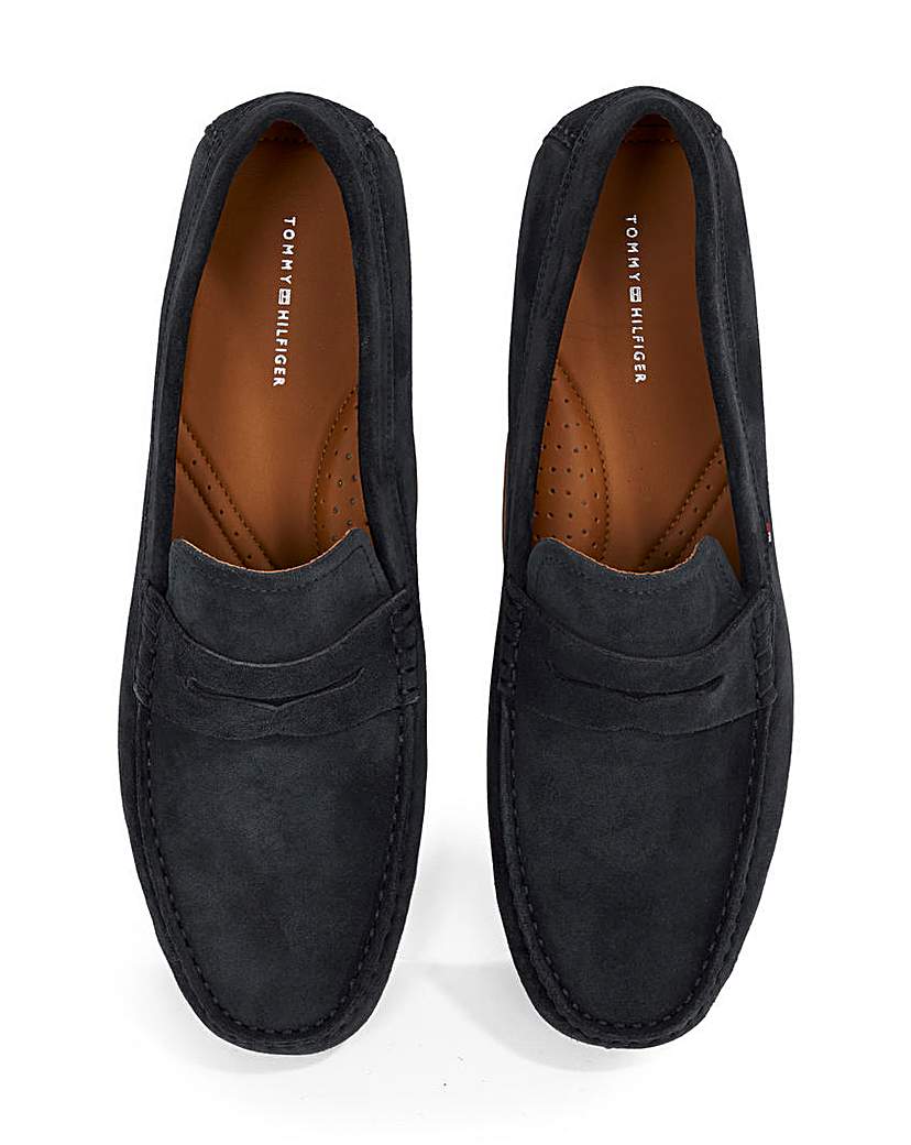 Tommy Hilfiger Suede Driving Shoe - Navy