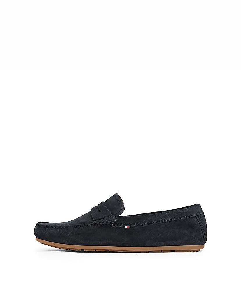 Tommy Hilfiger Suede Driving Shoe - Navy