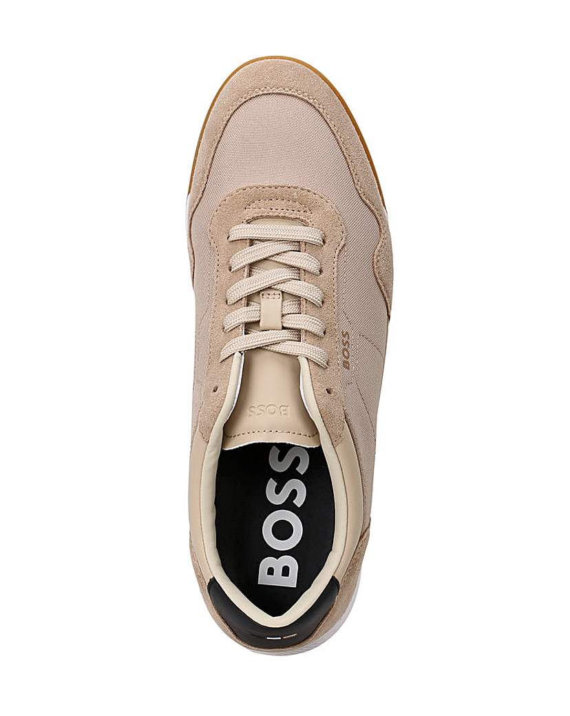 BOSS Titanium Suede Trainer