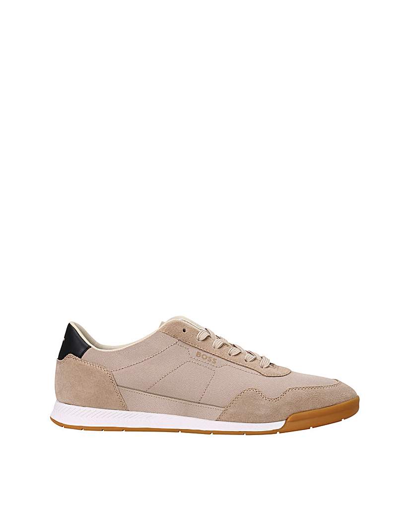 BOSS Titanium Suede Trainer